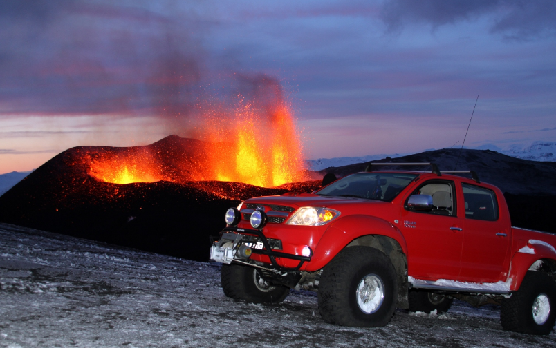     If you're ever faced with an active volcano, make sure you've packed one of these!