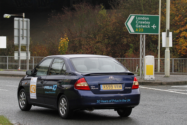 First generation Toyota Prius at the 2010 RAC Brighton to London