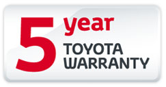 Toyota 5 Year Warranty