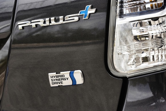 Toyota Prius+ Hybrid Synergy Drive badge
