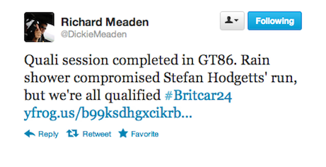 Richard Meaden tweet