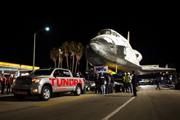 Tundra tows Endeavour