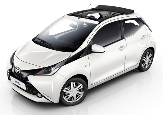 Toyota Aygo x-wave white