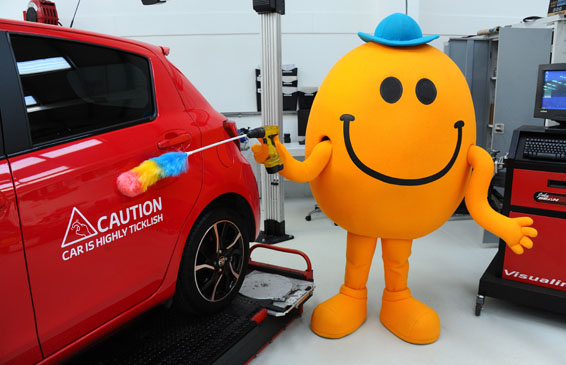 Mr Tickle and Toyota ticklish car 007566