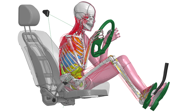 thums braced crash test