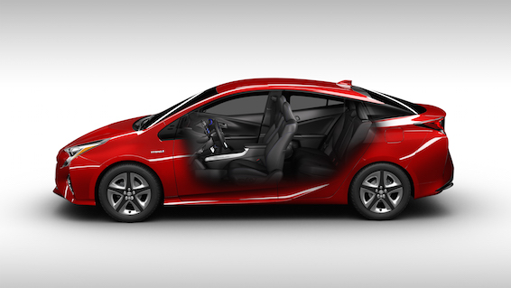 2016 New Toyota Prius profile cutaway