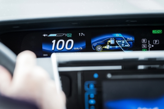Chris Pickup driving the Mirai