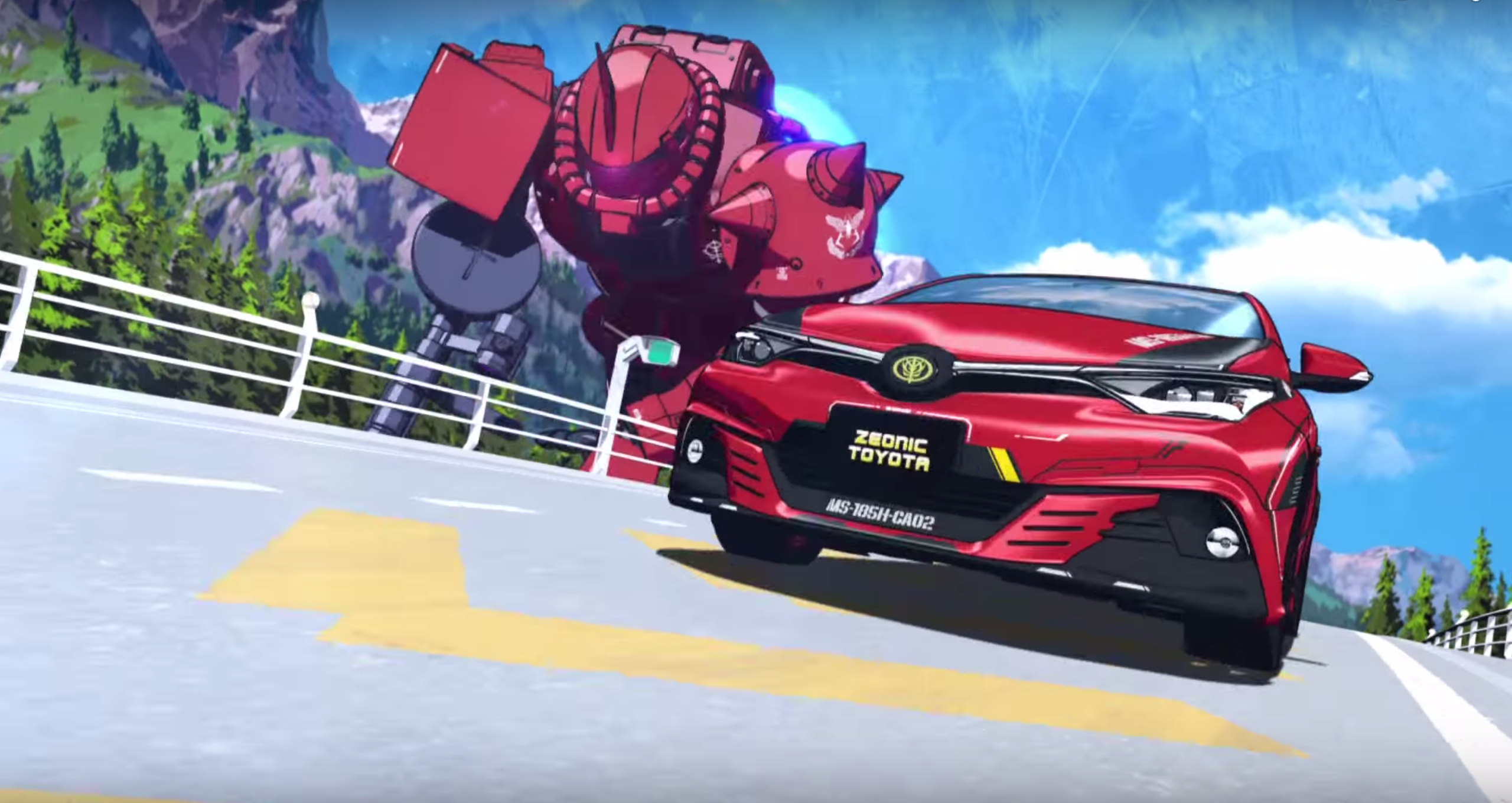 Auris gets 'Zeonic Toyota' limited edition in Japan as part of Mobile Suit Gundam collaboration advert