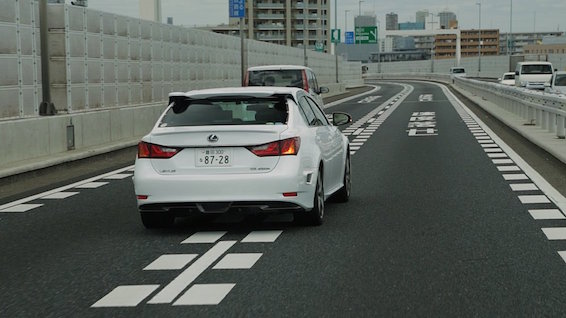 Toyota automated driving test Lexus GS