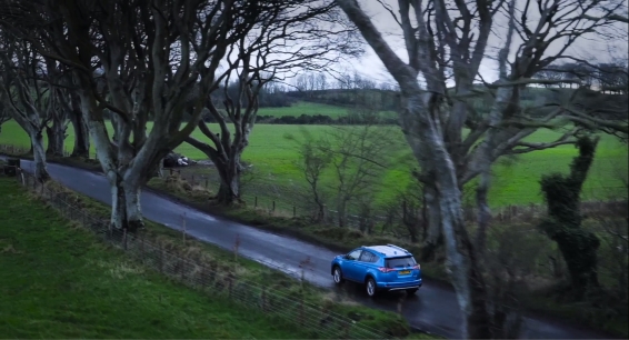 RAV4 Hybrid at the Giant's Causeway