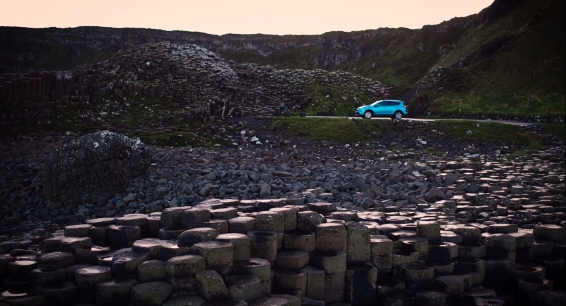RAV4 Hybrid at the Giant's Causeway