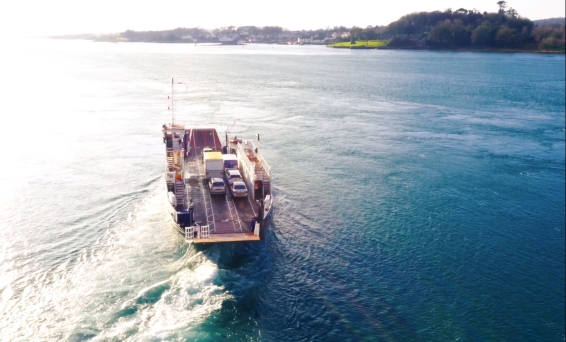 Auris Hybrid Touring Sports on the Strangford Lough Ferry