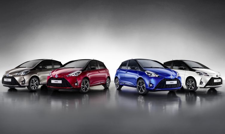 Toyota yaris deals hybrid colours