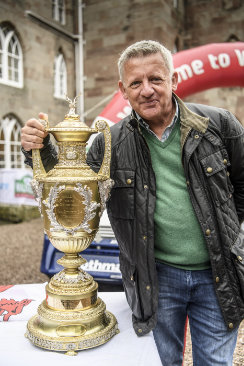 Nicky Grist and the Wales Rally GB trophy