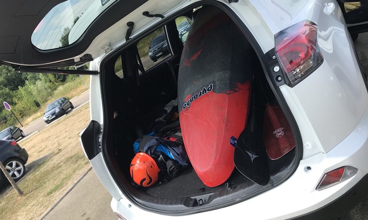 Steve Backshall Toyota RAV4 Hybrid boot