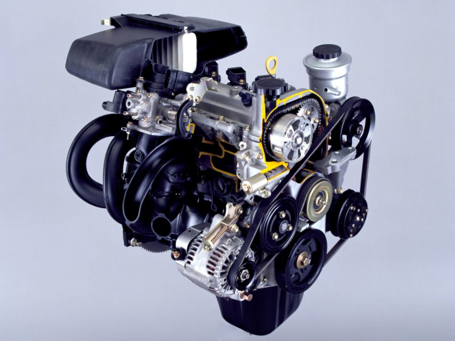 Cutaway of Toyota 1SZ-FE engine