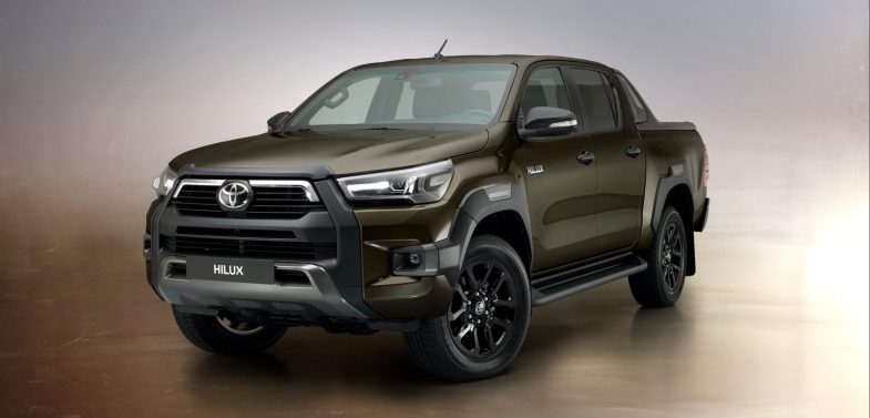 2021 Toyota Hilux in Titan Bronze - front-three-quarter
