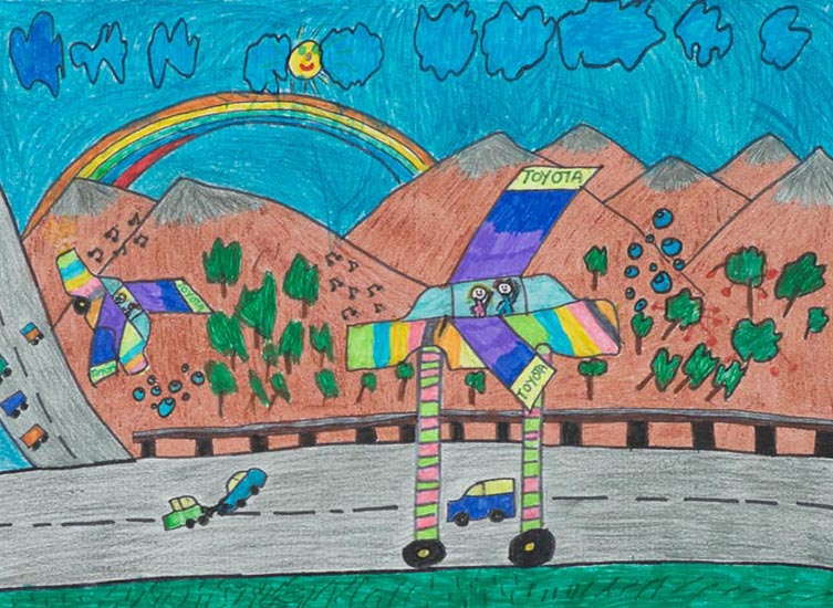 The Eco Car” by Lynn Sun Wins Bronze Award - 2023 Toyota Dream Car USA Art  Contest for Kids 2023