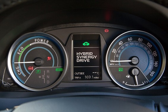 Auris Hybrid 2014 dials