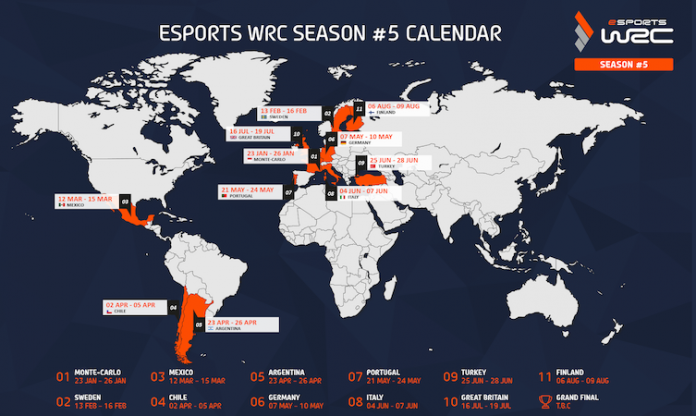 eSports WRC map