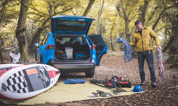 RAV4 Hybrid camping