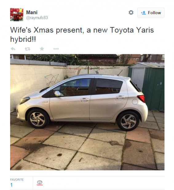 Yaris Hybrid Christmas present