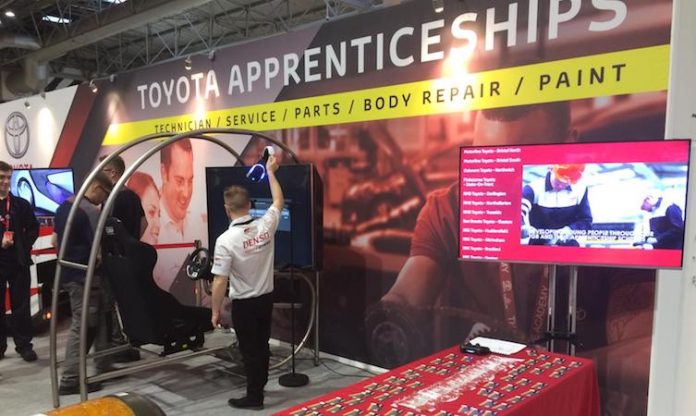 World Skill UK Live Toyota stand