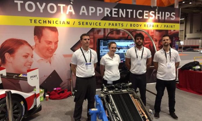 World Skill UK Live Toyota stand