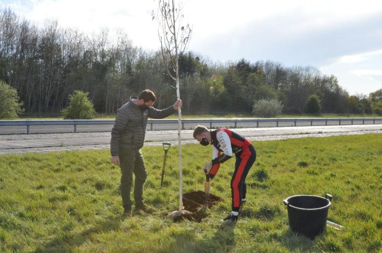 Rory Butcher tree planting