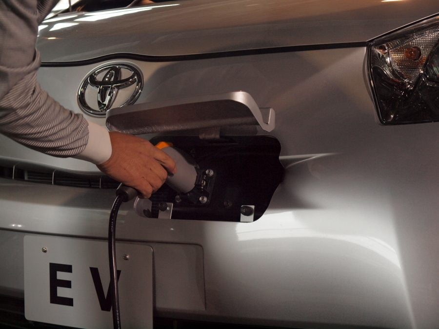 Toyota iQ EV charging point