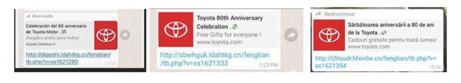 Toyota WhatsApp scam landscape