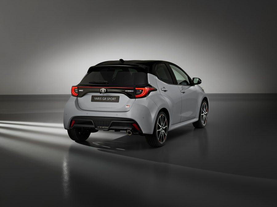 toyota yaris 2022 white back