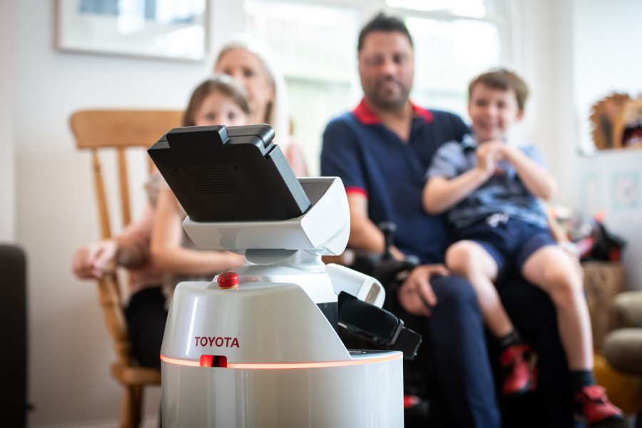 Toyota Conducts First UK Human Support Robot Home Trial at the Home of Anthony Walsh