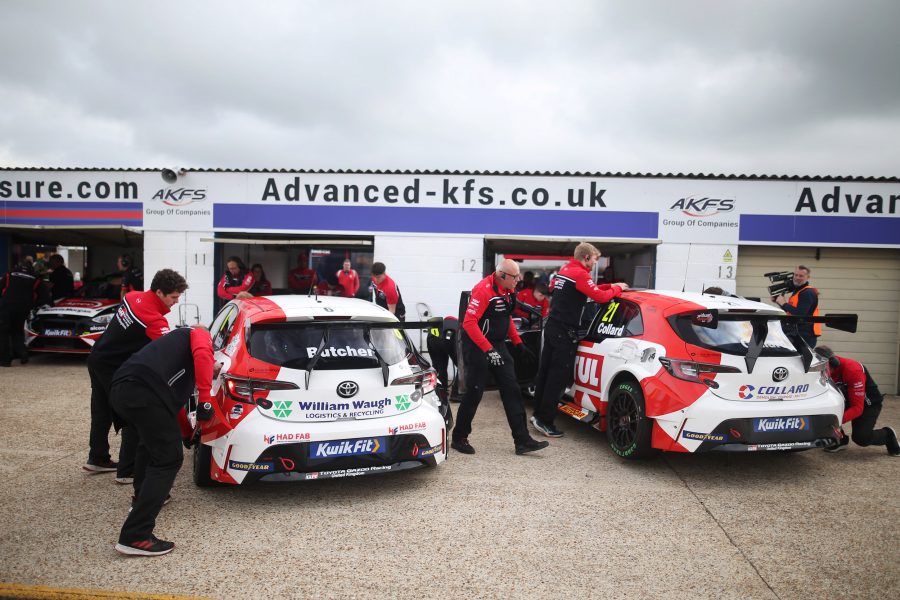 Toyota Gazoo Racing UK in pits