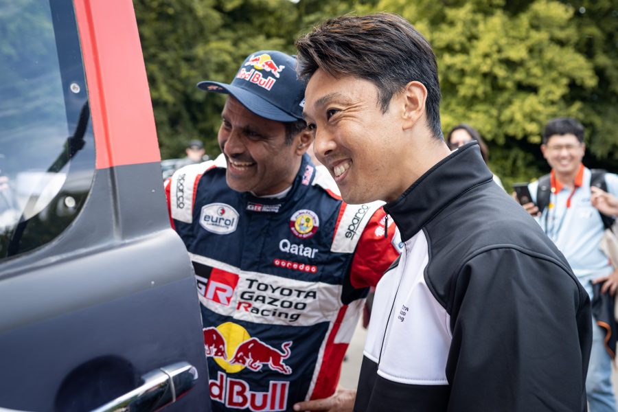 Kazuki Nakajima Nasser Al-Attiyah with Hilux