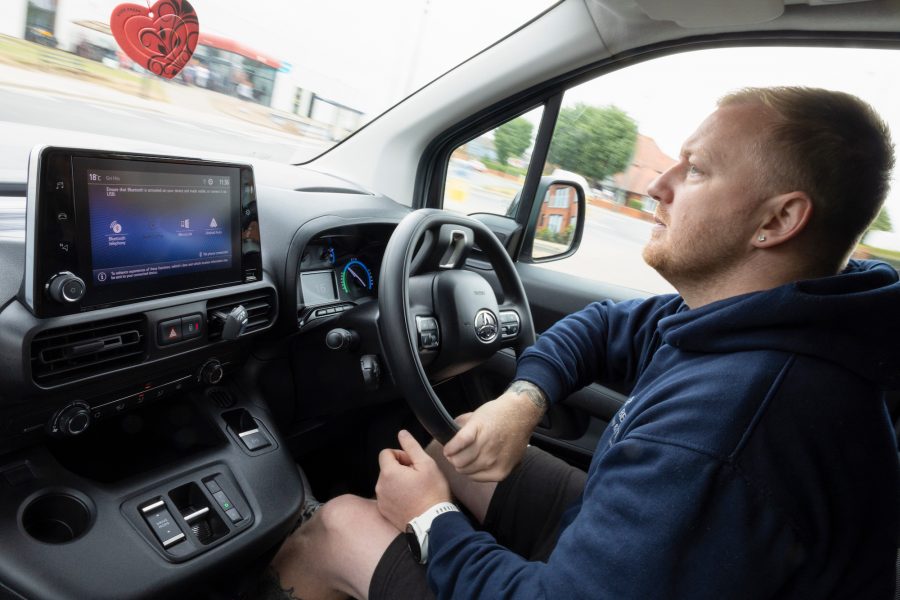 Toyota electric vans - interior