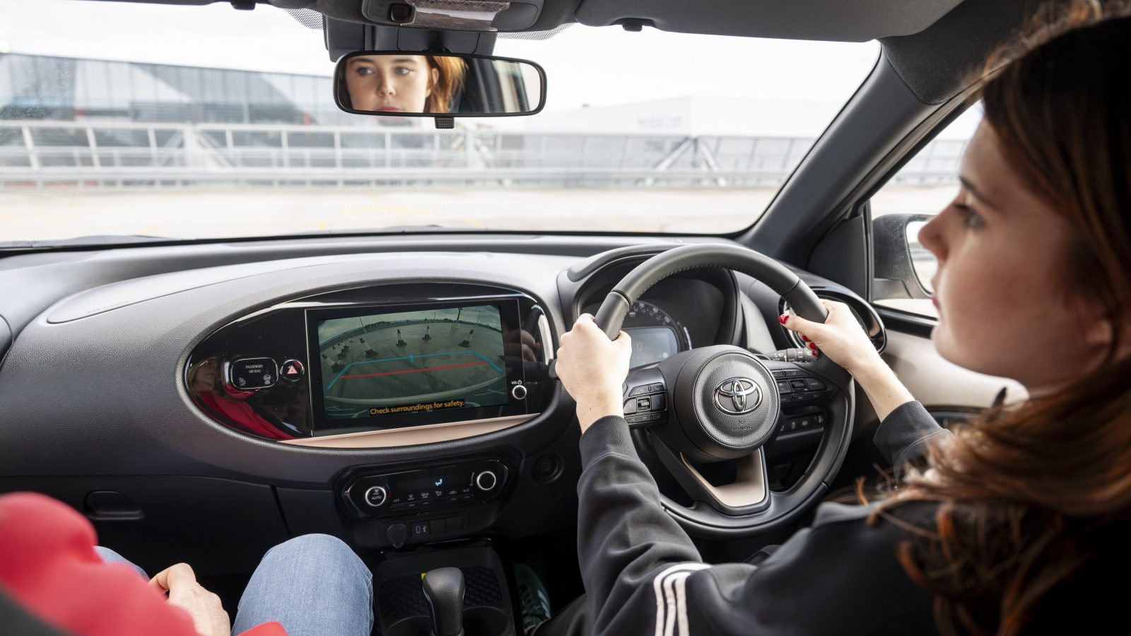 Andrea Spendolini-Sirieix uses Park Assist in Aygo X