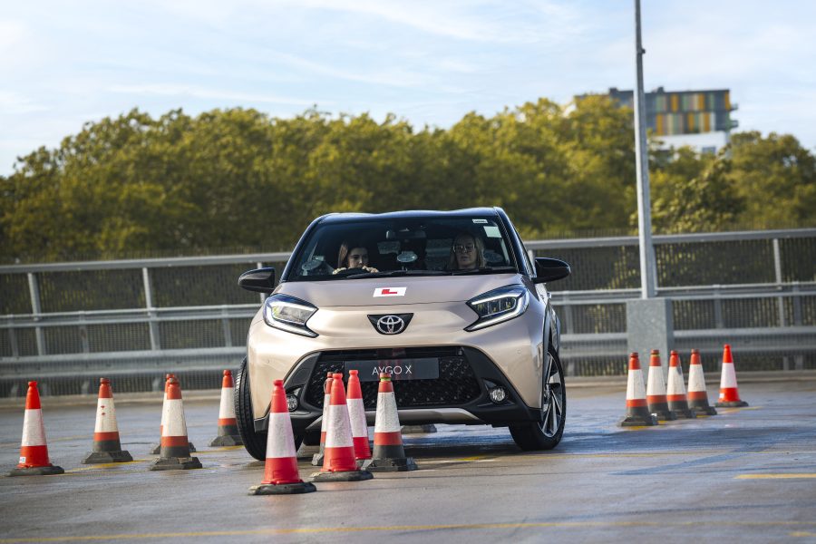 Andrea Spendolini- Sirieix learns to drive in the Toyota Aygo X