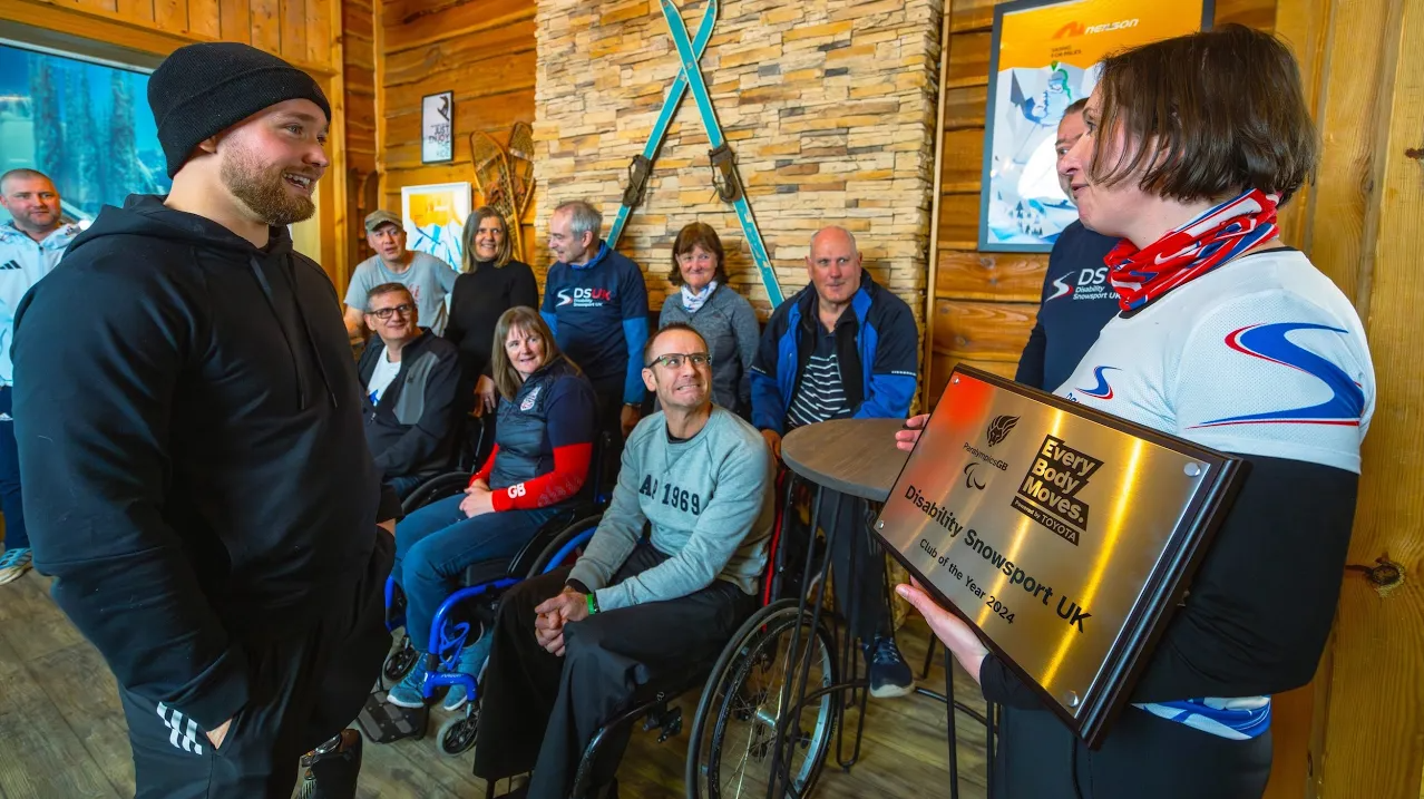 Billy Monger meets Disability SnowSport