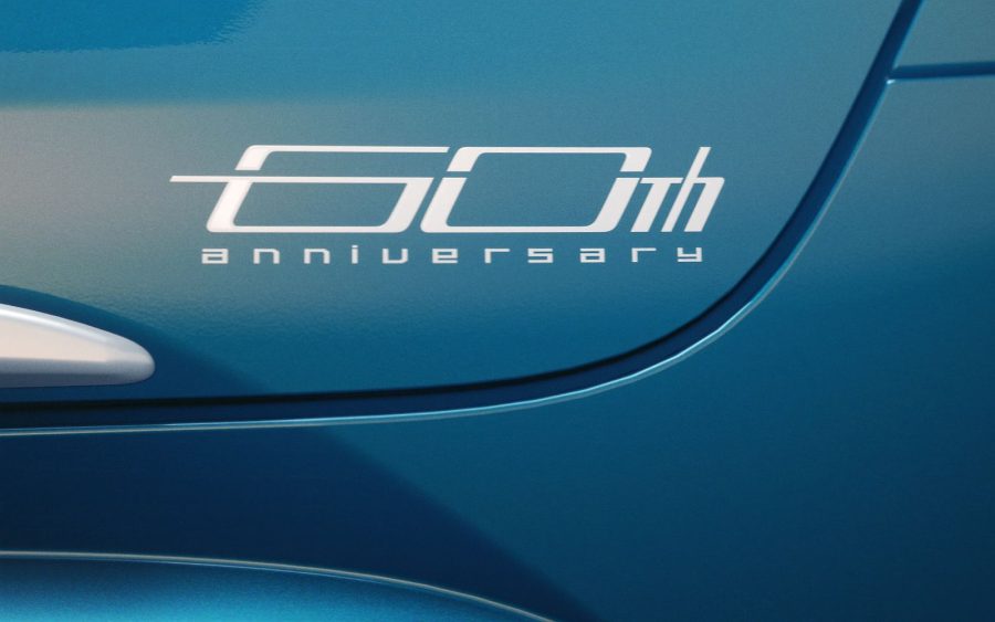 Corolla 60th Anniversary Boreal Blue door decal